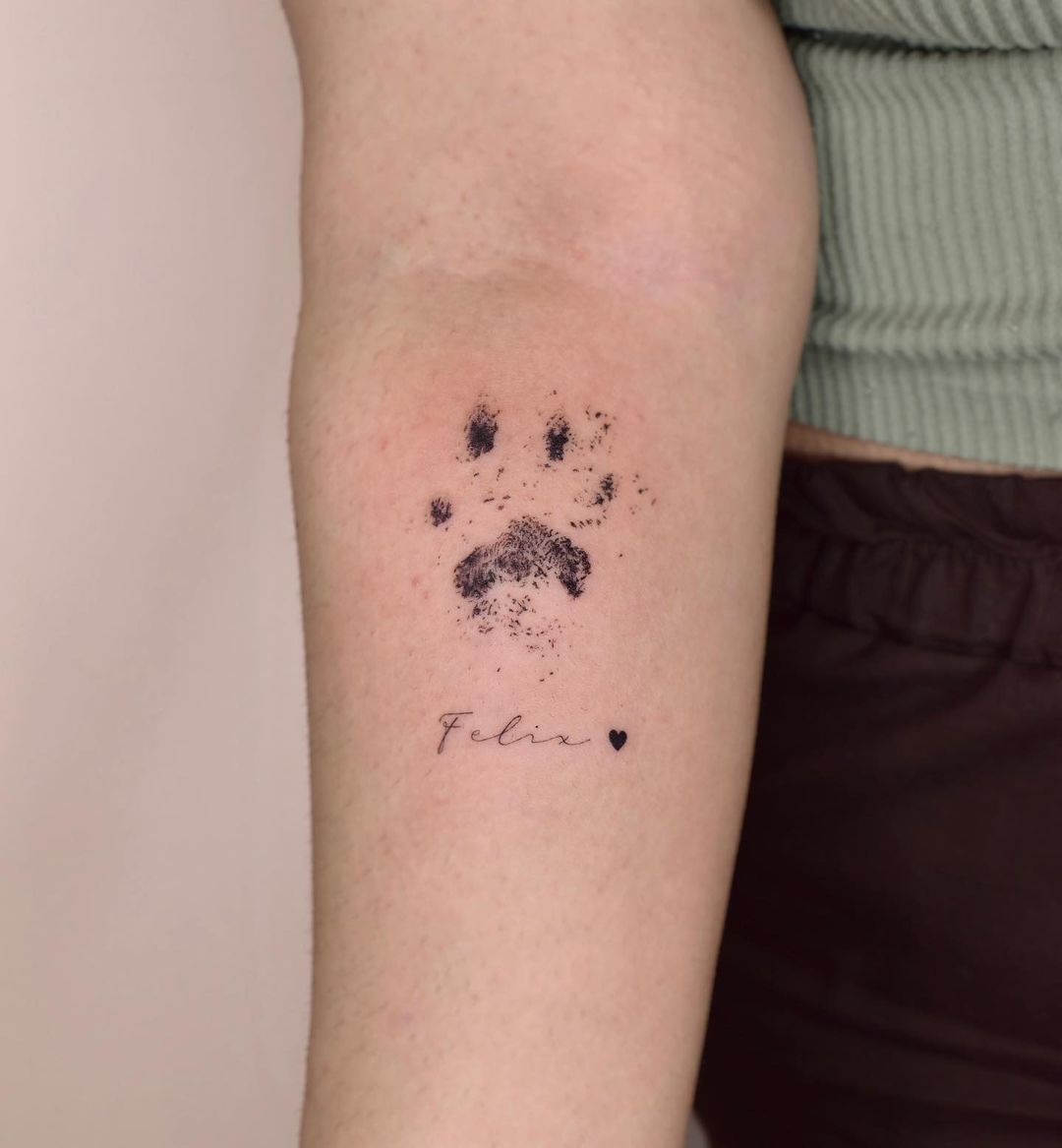 30+ Creative Paw Print Tattoo Designs with Meanings