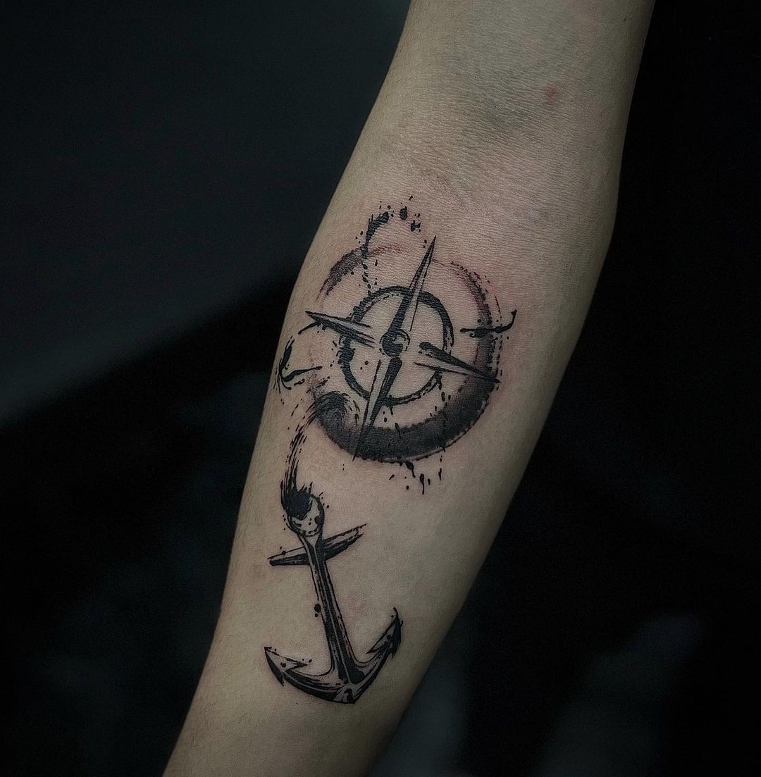 30+ Charming Compass Tattoo Designs Perfect for Every Story