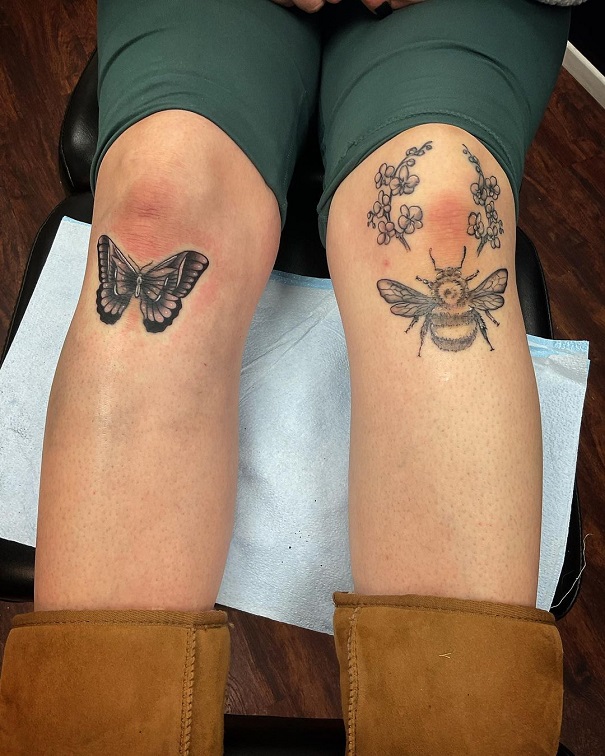 30+ Striking Knee Tattoo Designs to Unleash Your Style