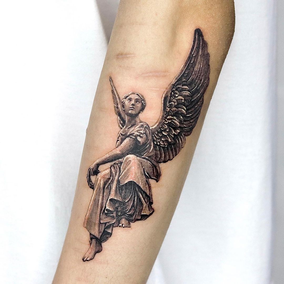 25+ Heavenly Angel Tattoo Designs for Divine Inspiration