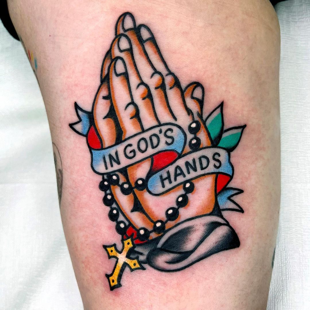 15+ Praying Hands Tattoo Designs That Symbolize Faith