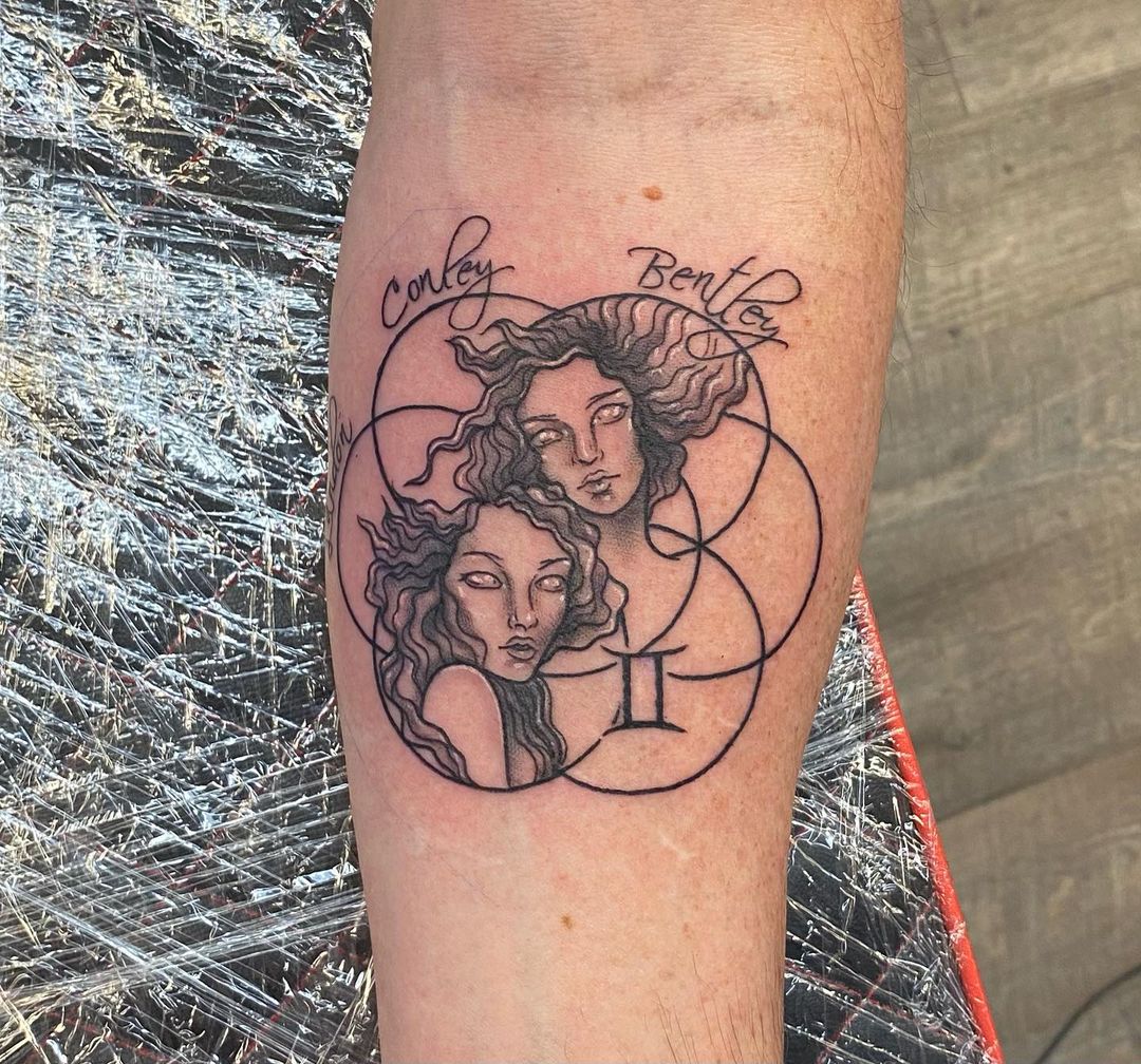 15 Beautiful Gemini Tattoo Designs for Astrology Lovers