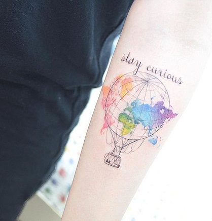 10 Creative World Map Tattoo Ideas for Travel Lovers