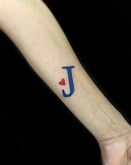 20 Stylish J Letter Tattoo Inspirations 2024