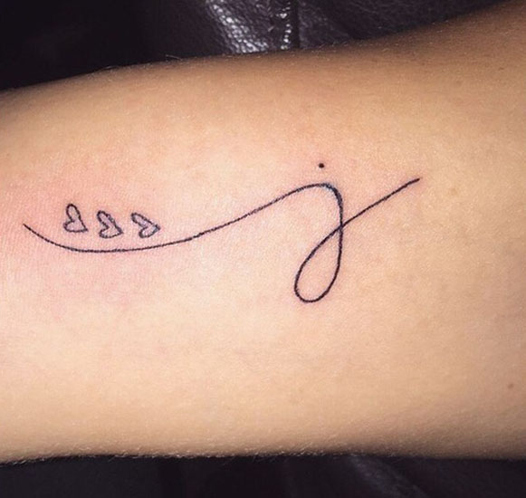 20 Stylish J Letter Tattoo Inspirations 2024