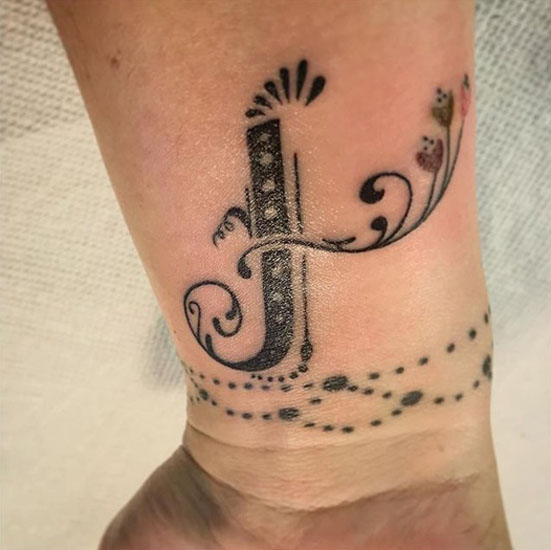 20 Stylish J Letter Tattoo Inspirations 2024