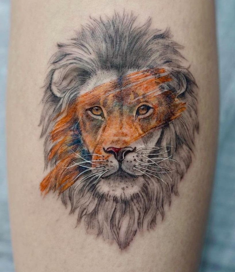 40+ Roaring Lion Tattoo Designs with Symbolism 2024