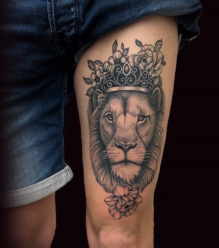 40+ Roaring Lion Tattoo Designs with Symbolism 2024