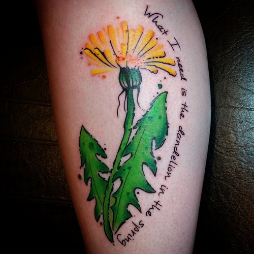 10+ Stunning Dandelion Flower Tattoos and Meanings