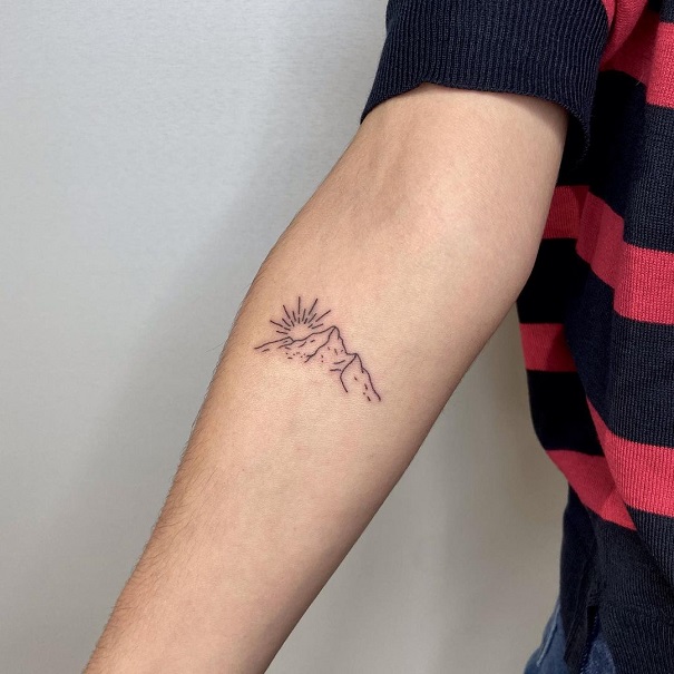 20 Meaningful Mountain Tattoo Designs for Nature Lovers