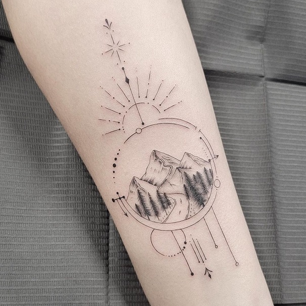 20 Meaningful Mountain Tattoo Designs for Nature Lovers