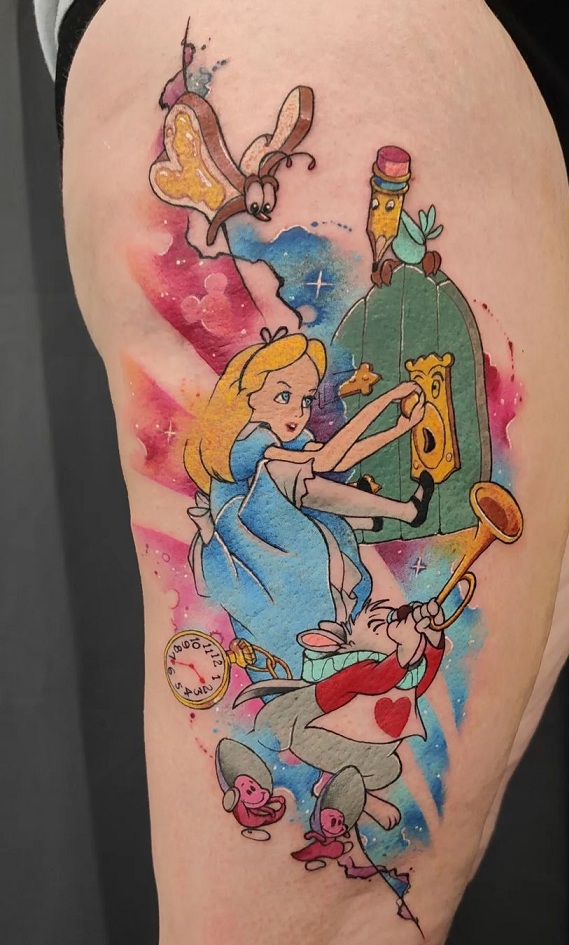 10+ Enchanting Alice In Wonderland Tattoo Ideas 2025