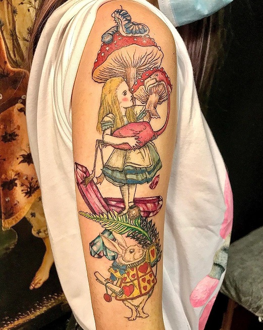 10+ Enchanting Alice In Wonderland Tattoo Ideas 2025
