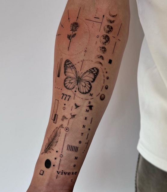 15 Creative Patchwork Tattoo Designs and Ideas 2025