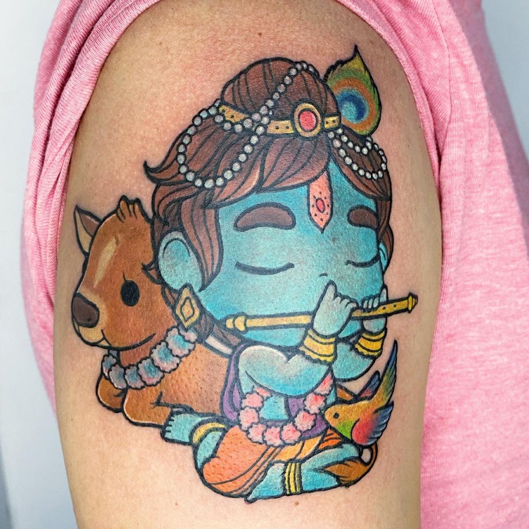 15+ Lord Shri Krishna Tattoo Designs and Meanings 2025