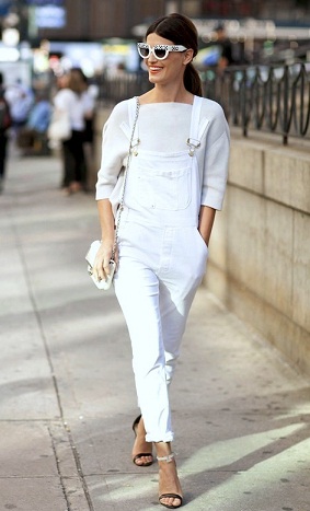 9 Latest White Overalls For Women And Men To Be Trendy | I Fashion Styles