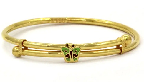 10 Beautiful Designs of 4 Gram Gold Bangles For Stunning Look