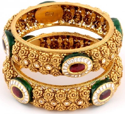25 Latest Designs of Gold Bangles in India | I Fashion Styles