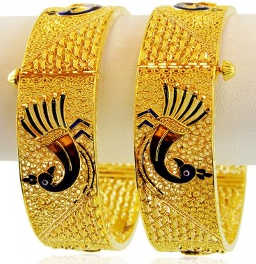 25 Latest Designs of Gold Bangles in India | I Fashion Styles