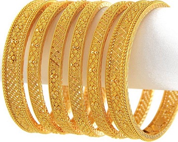 25 Latest Designs of Gold Bangles in India | I Fashion Styles