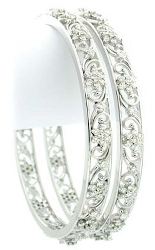 9 Attractive Bangles Design in White Colour | I Fashion Styles