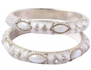 9 Attractive Bangles Design in White Colour | I Fashion Styles