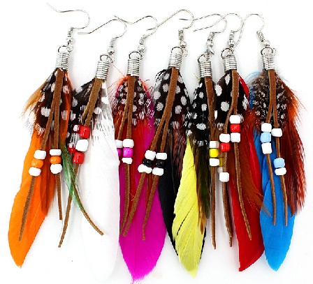 9 Short and Long Feather Earrings for Girls - Feather Jewelry Ideas | I Fashion Styles