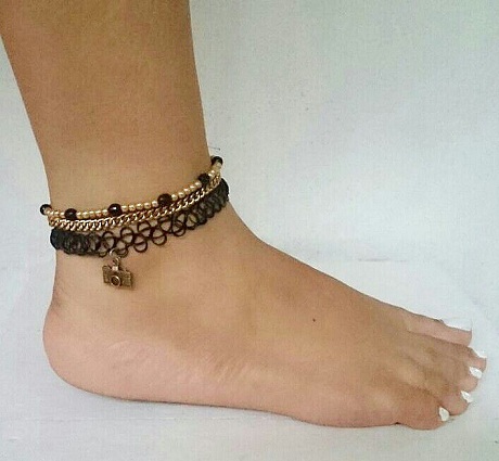 Black Thread Anklets - Try This 15 Beautiful and Stylish Collection