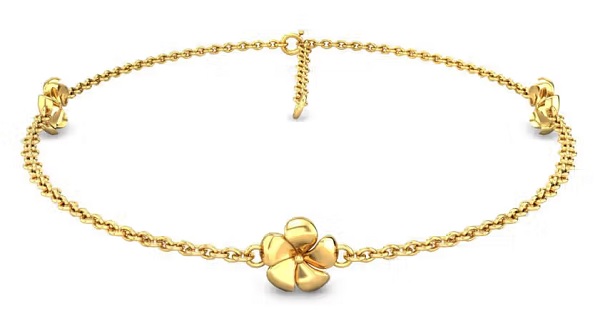 25 Latest Gold Anklet Designs for Women with Alluring Look
