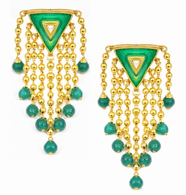 9 Fashionable Green Earrings Designs in Trend | I Fashion Styles
