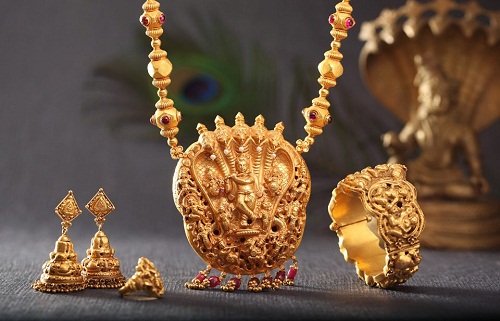 9 Traditional Bharatanatyam Temple Jewellery Designs | I Fashion Styles