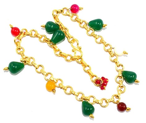 9 Pretty Gold Plated Anklets Designs For Men and Women