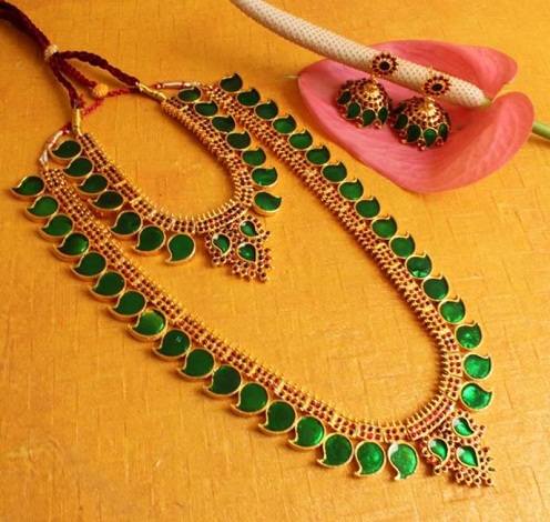 9 Latest &amp; Traditional Artificial Temple Jewellery Designs
