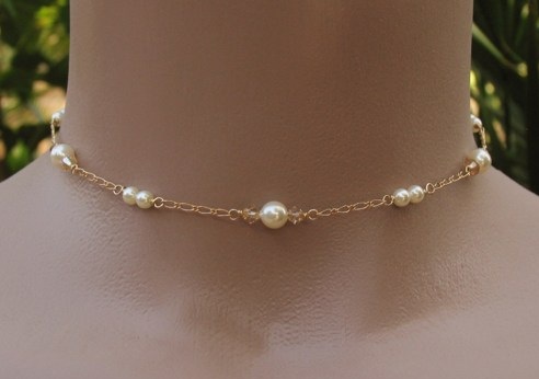 15 Beautiful Pearl Choker Necklace Designs - Trending Collection