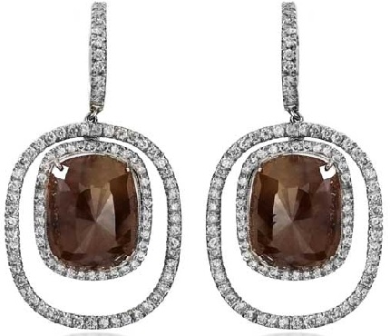 25 Popular and Latest Diamond Earrings Jewellery Designs