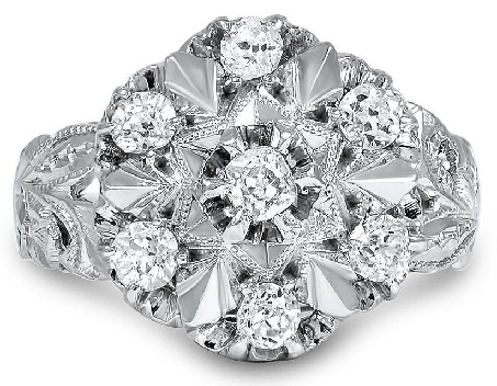 15 Simple and Modern Diamond Cocktail Rings Designs