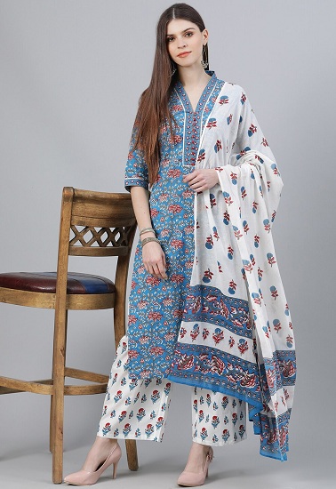 Blue Salwar Suits - Look Bright In These 20 Beautiful Designs