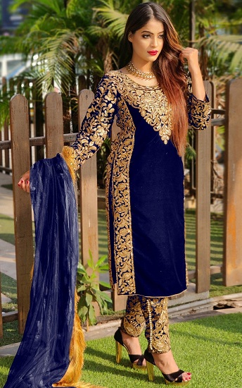 Blue Salwar Suits - Look Bright In These 20 Beautiful Designs