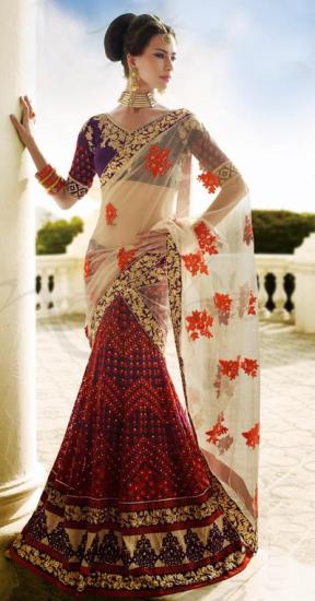 9 Beautiful Designer Lehenga Sarees with Images | I Fashion Styles