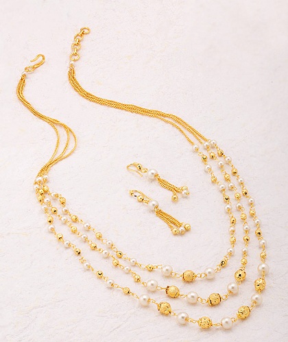 15 Traditional Gold Pearls Jewelry Designs for Women | I Fashion Styles
