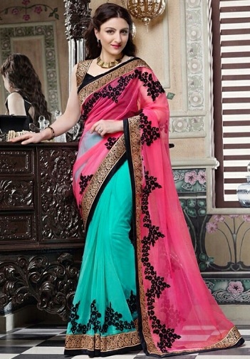 40 Best Half and Half Sarees In Various Combinations | I Fashion Styles