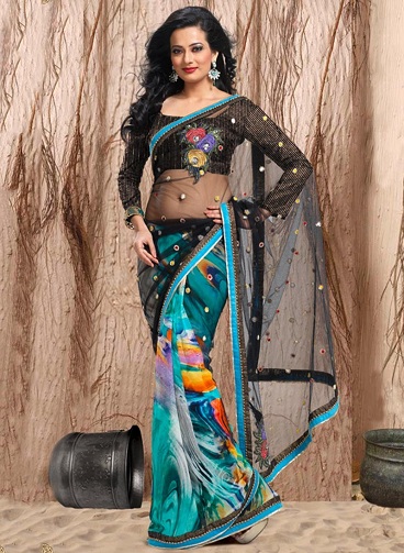 40 Best Half and Half Sarees In Various Combinations | I Fashion Styles