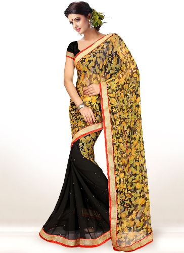 40 Best Half and Half Sarees In Various Combinations | I Fashion Styles