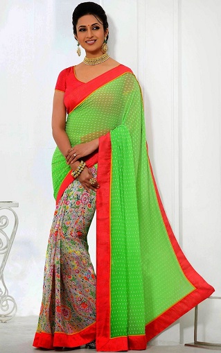 40 Best Half and Half Sarees In Various Combinations | I Fashion Styles