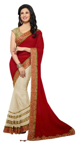 40 Best Half and Half Sarees In Various Combinations | I Fashion Styles