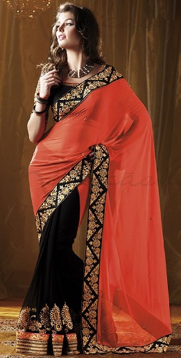 40 Best Half and Half Sarees In Various Combinations | I Fashion Styles