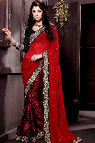 40 Best Half and Half Sarees In Various Combinations | I Fashion Styles