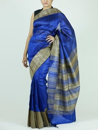 15 Modern Designs of Tussar Silk Sarees To Look Elegant | I Fashion Styles