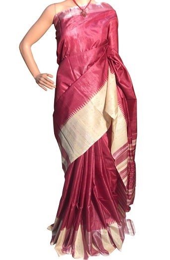15 Modern Designs of Tussar Silk Sarees To Look Elegant | I Fashion Styles