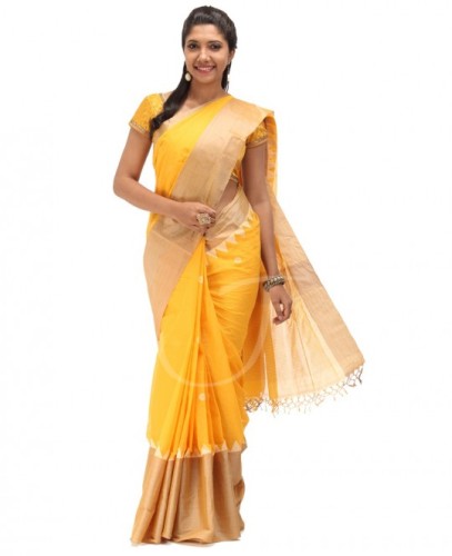15 Modern Designs of Tussar Silk Sarees To Look Elegant | I Fashion Styles
